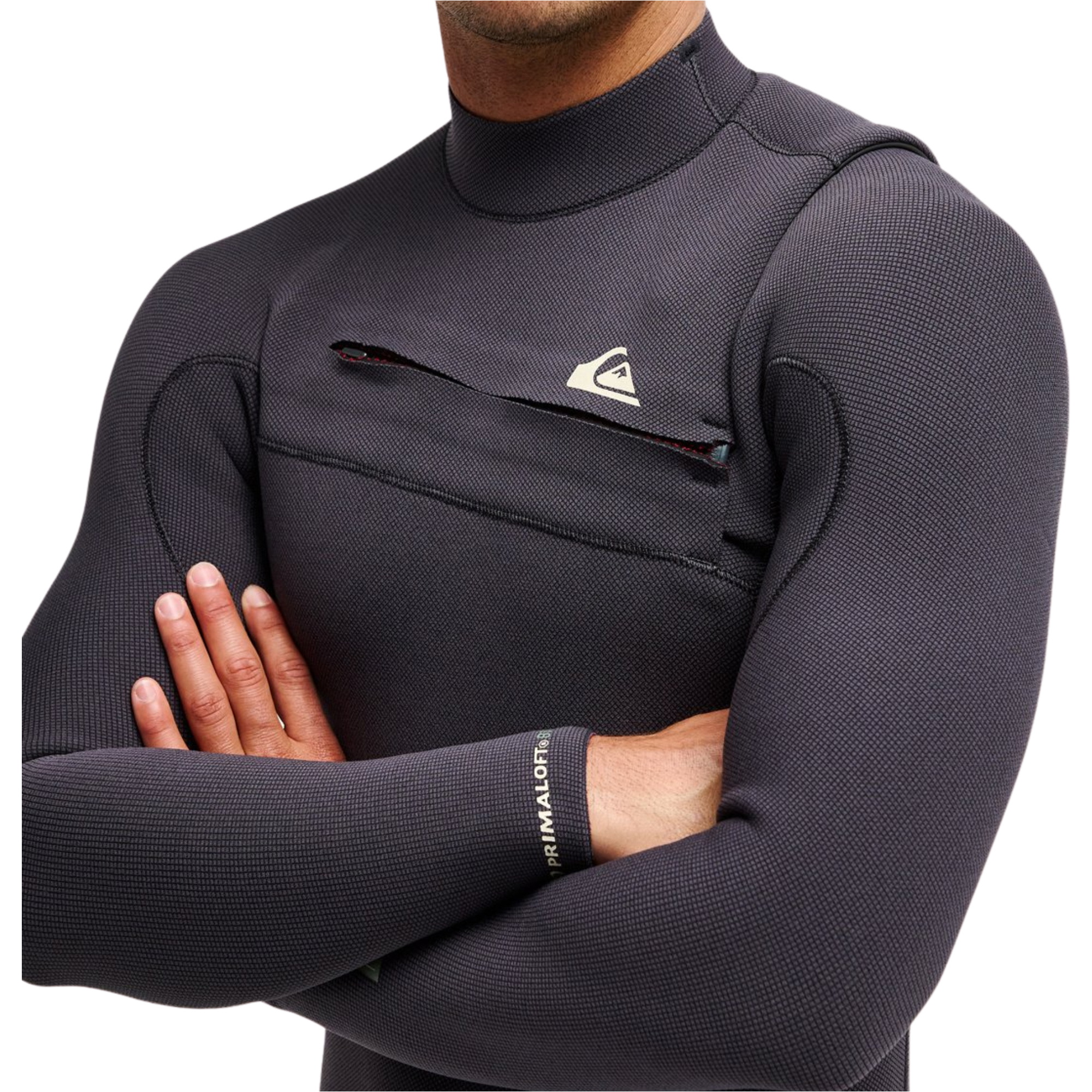 2026 Quiksilver Mens Highline 4/3mm Chest Zip Wetsuit 25AW213501 - Tarmac